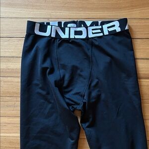 Under Armour Boys Youth XL Base Layer Black Bottom Ski Sport Cold Gear
